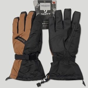 Scott Ultimate Warm Gloves NWT Mens 2XL / XXL (Size 11) Black / Tan #44787-TOP1